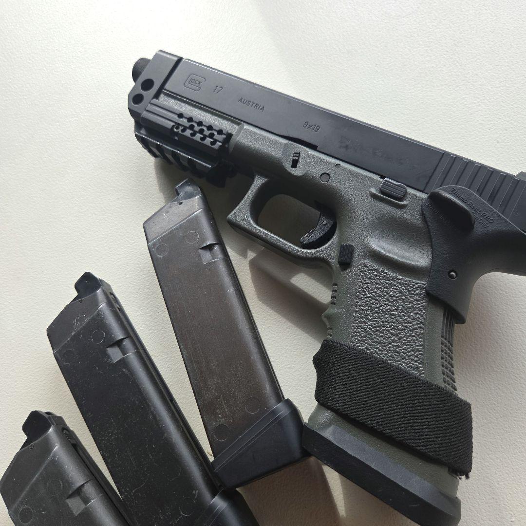 東京マルイ GLOCK G17カスタム フォリッジグリーン ガス マガジン×3