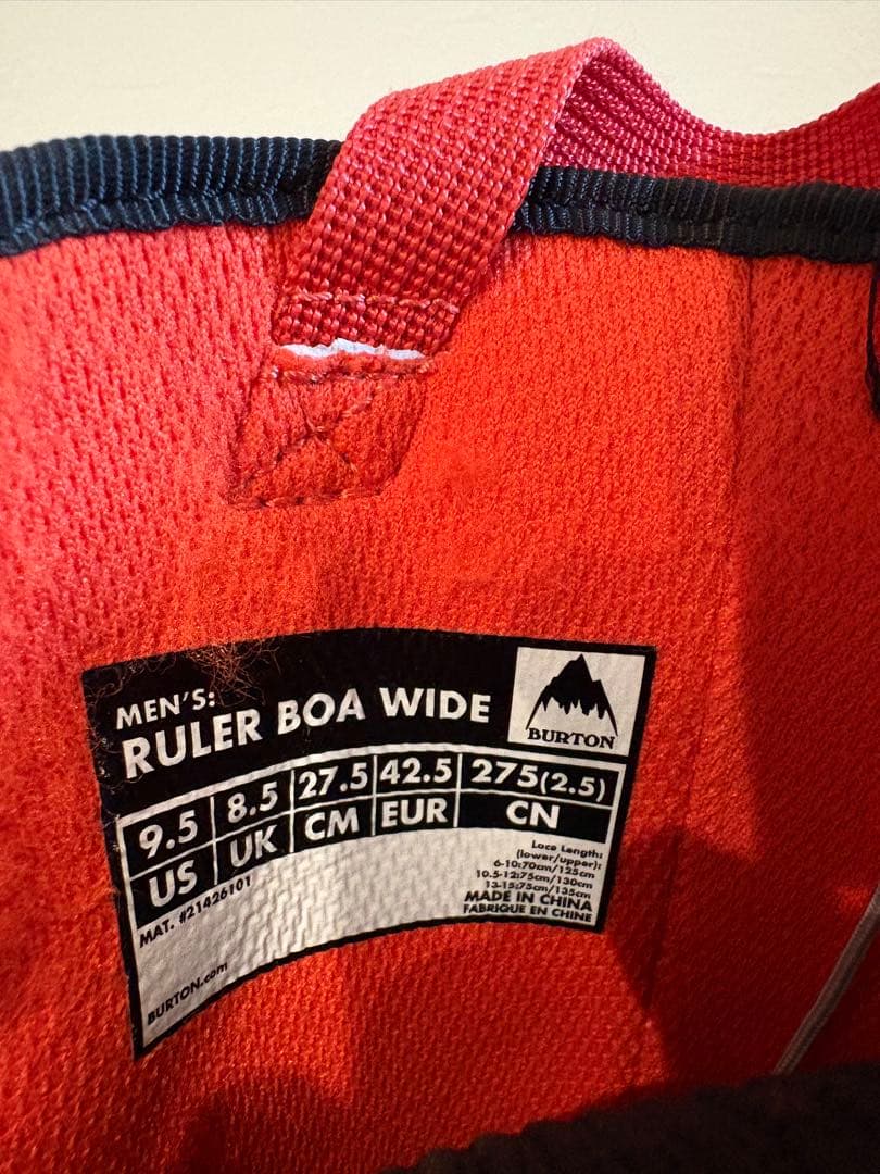 バートンルーラーワイド2021モデル