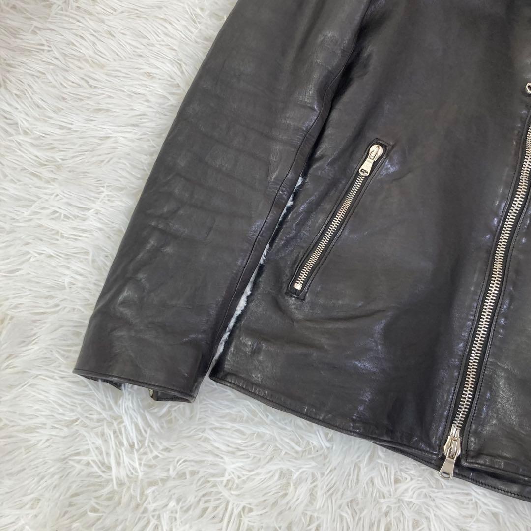 STRUM ストラム　馬革　レザーライダース　ホース　元バックラッシュ　黒