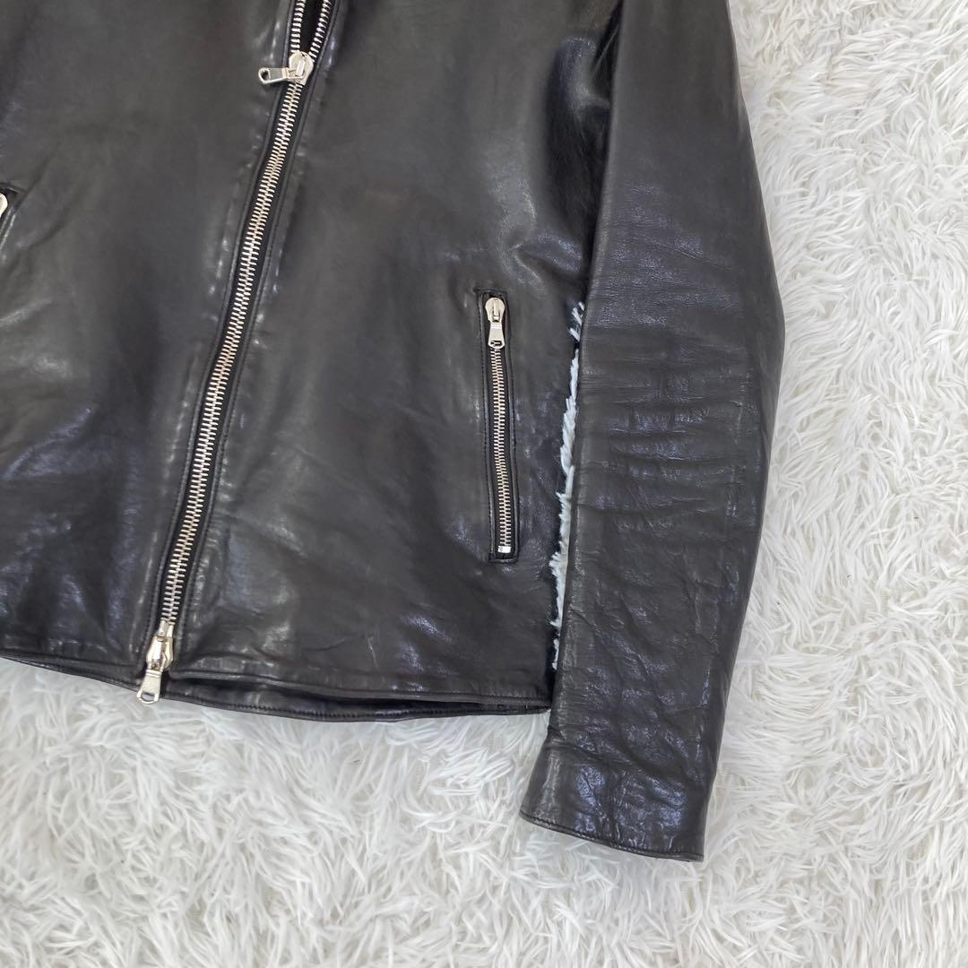 STRUM ストラム　馬革　レザーライダース　ホース　元バックラッシュ　黒