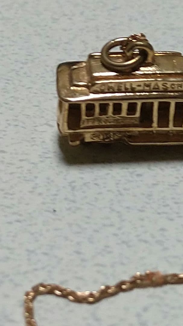 k14立体型サンフランシスコ・ケーブルカーネックレス