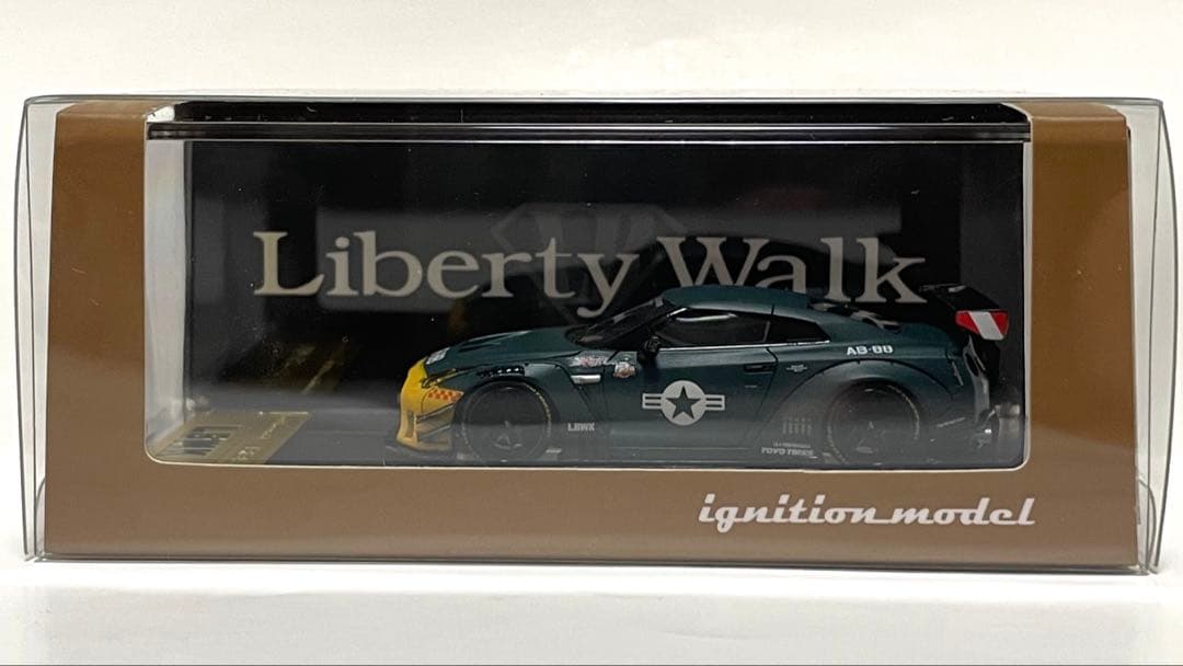Liberty Walk GT-RR35 Matte Green フィギュア付
