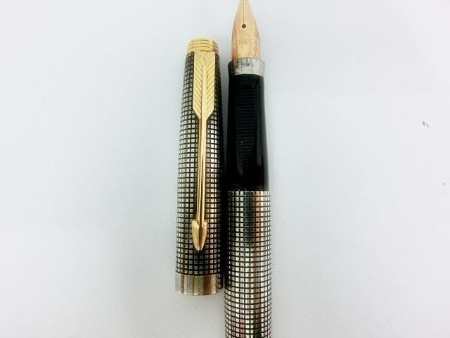 パーカー 万年筆 ペン先 14K POINT 刻印 スターリングシルバー