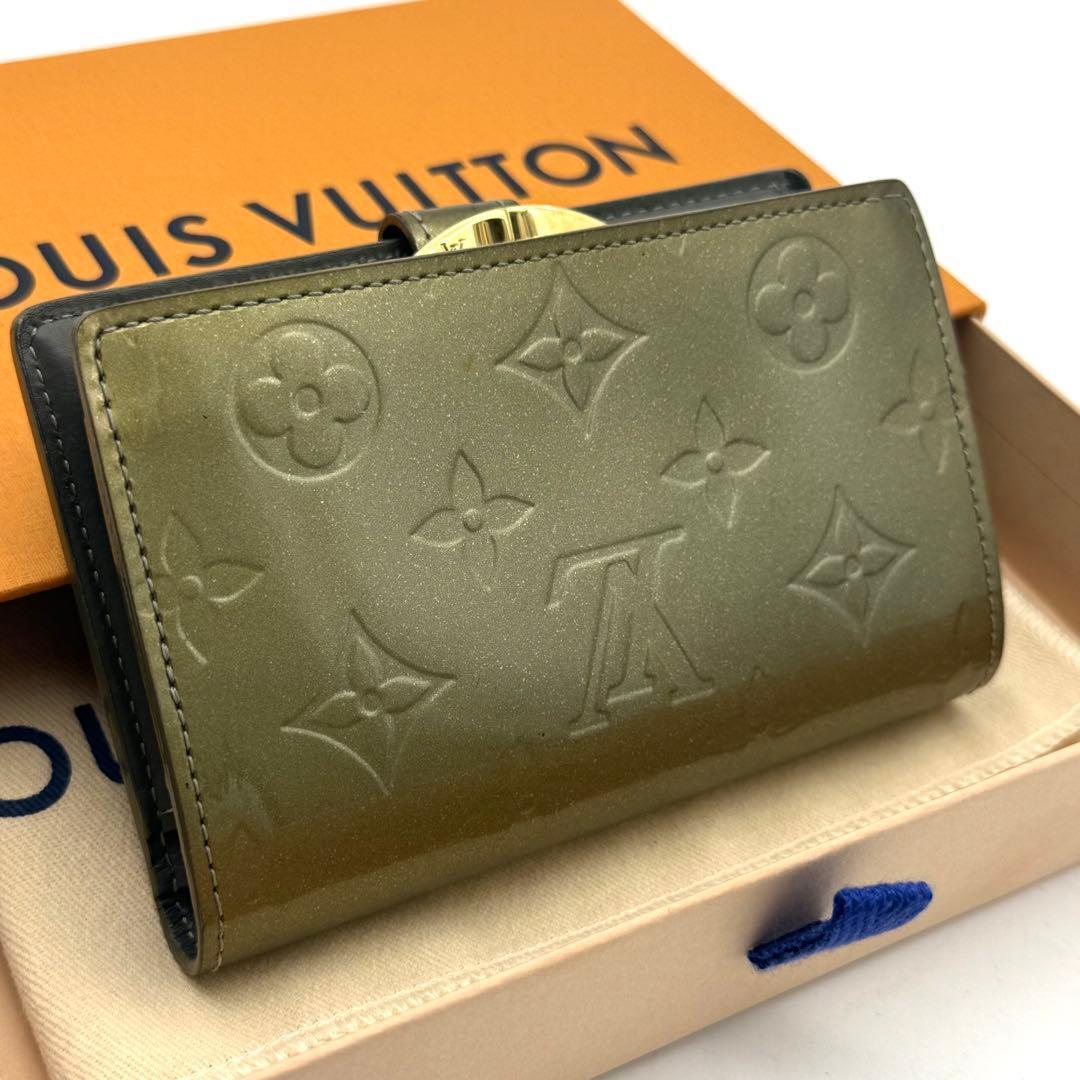 【新品近い】新型 ルイヴィトン ヴェルニ ポルトフォイユ ヴィエノワ がま口財布