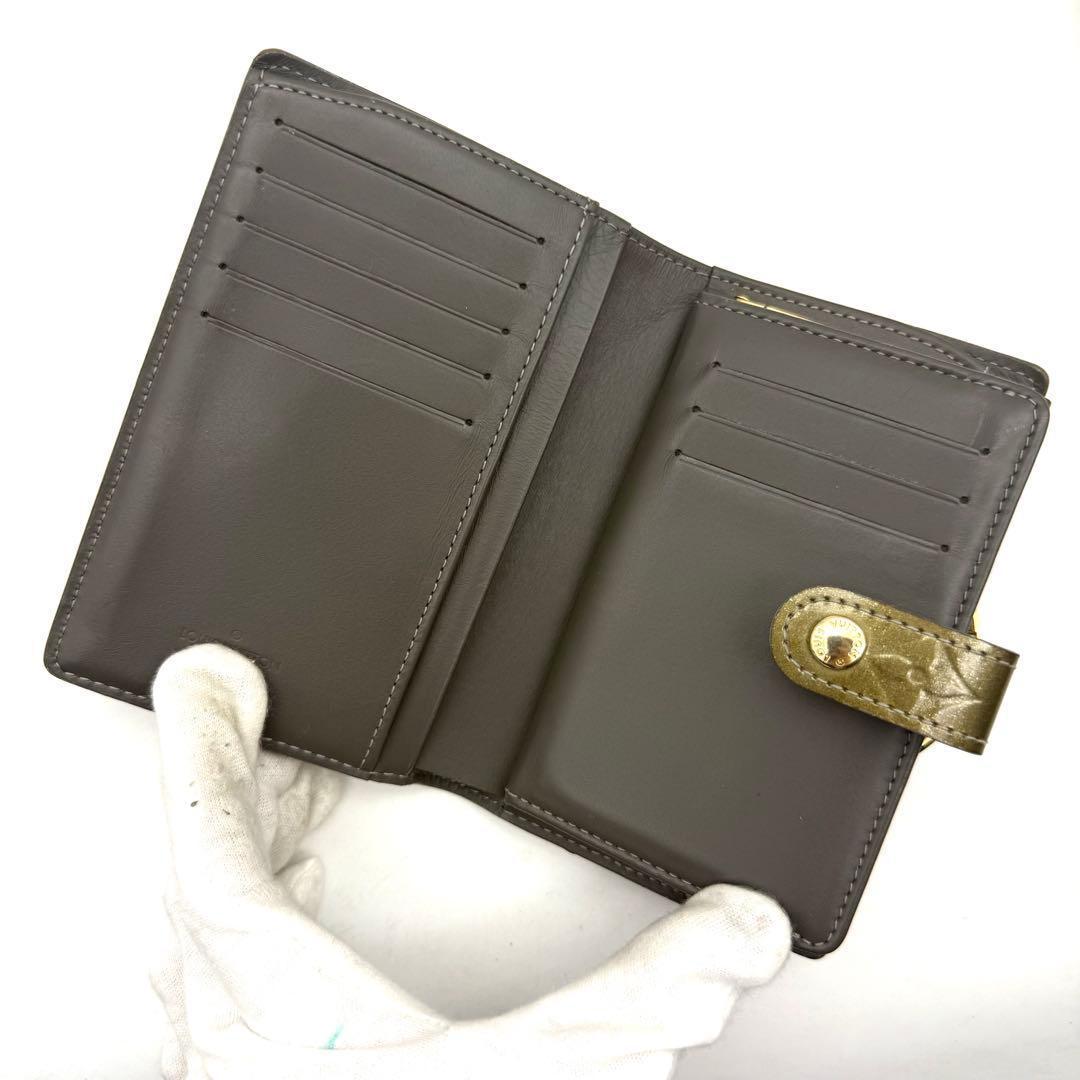 【新品近い】新型 ルイヴィトン ヴェルニ ポルトフォイユ ヴィエノワ がま口財布