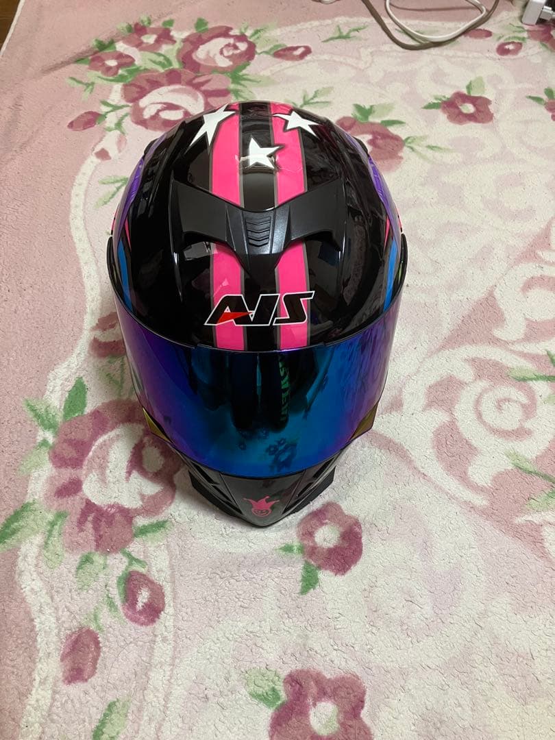 AJS フルフェイスヘルメット 星柄　XL