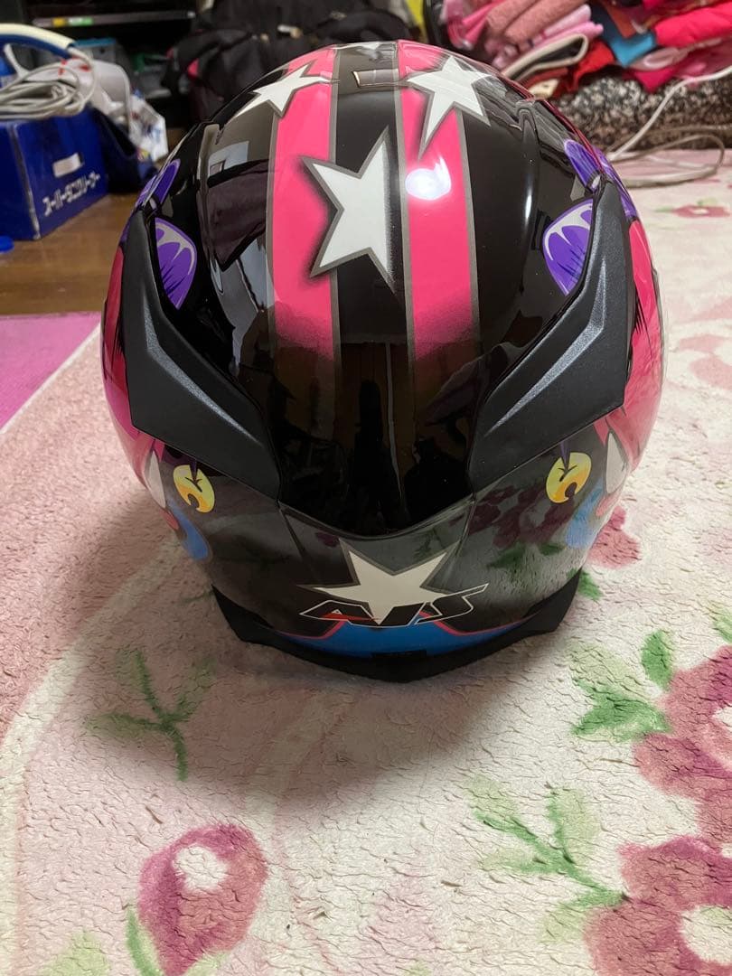 AJS フルフェイスヘルメット 星柄　XL