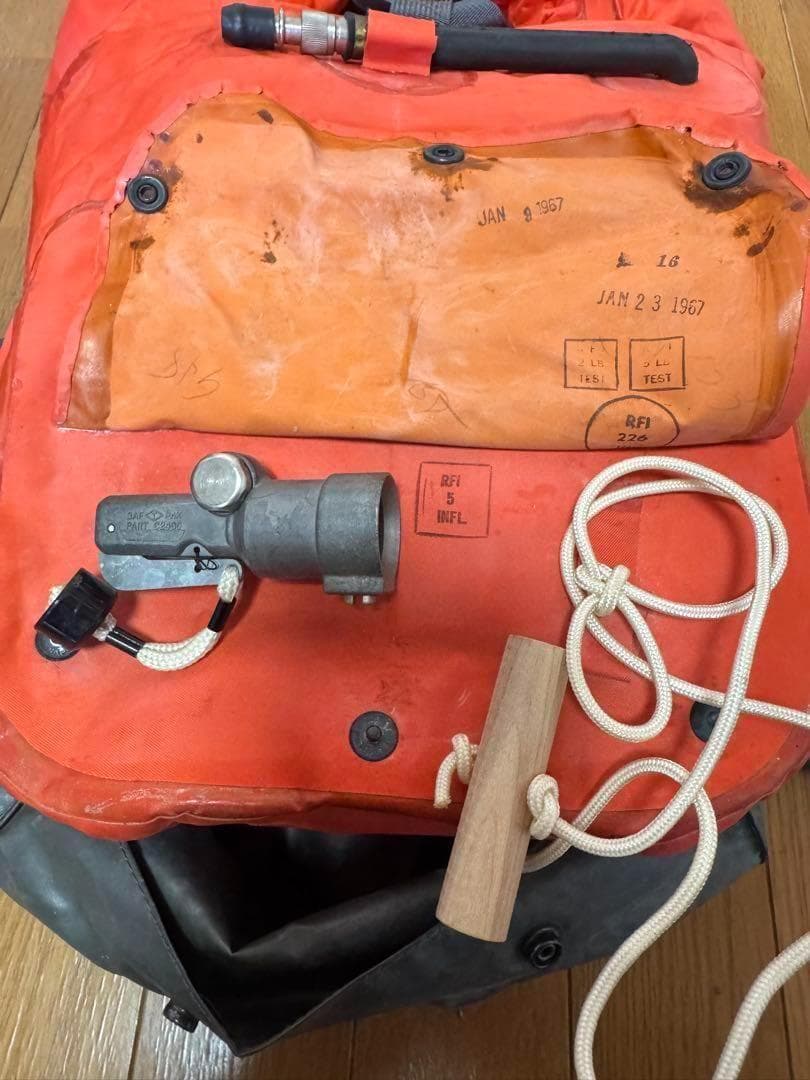 米軍 実物 ライフプリザーバー USN