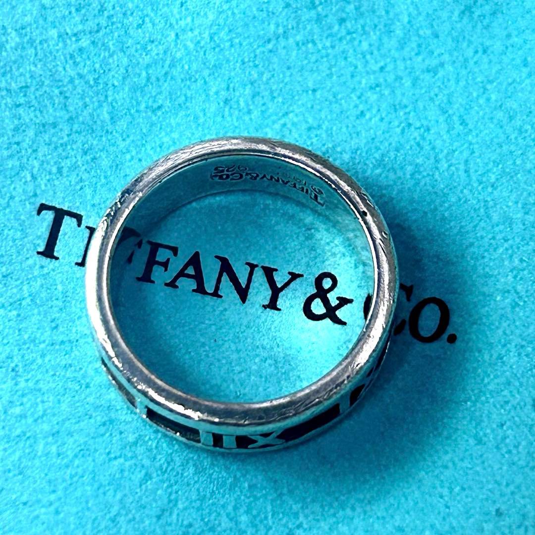 ティファニー Tiffany アトラス リングSV925 ナローリング 13号