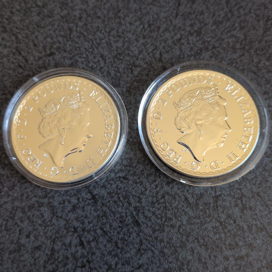 2021年ブリタニア銀貨1オンス2枚セット