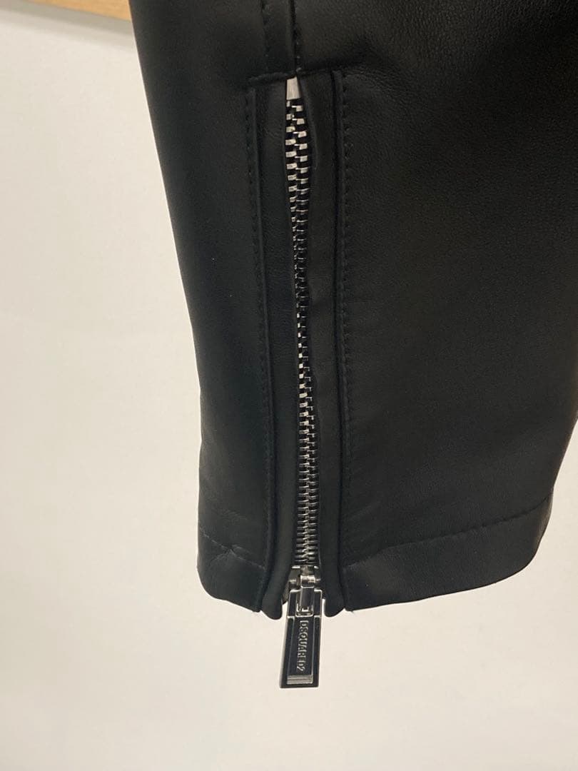 ディースクエアード　46 レザー　ライダース　ジャケット◇