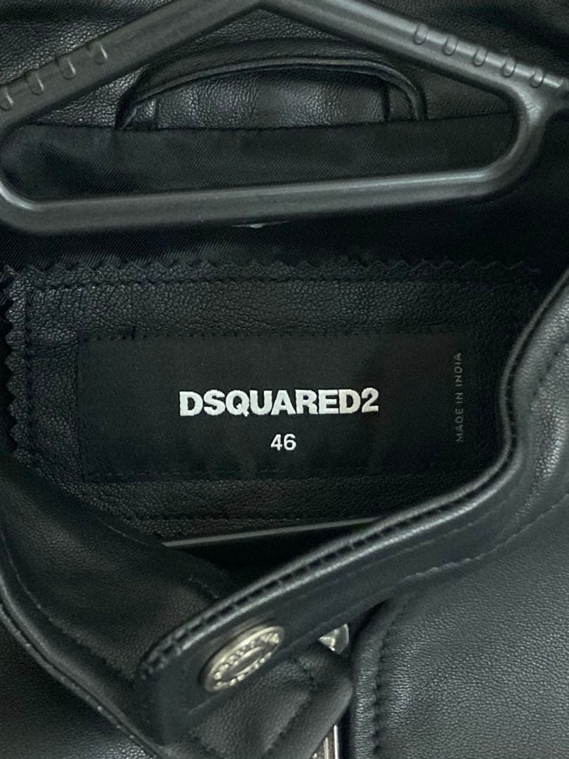 ディースクエアード　46 レザー　ライダース　ジャケット◇