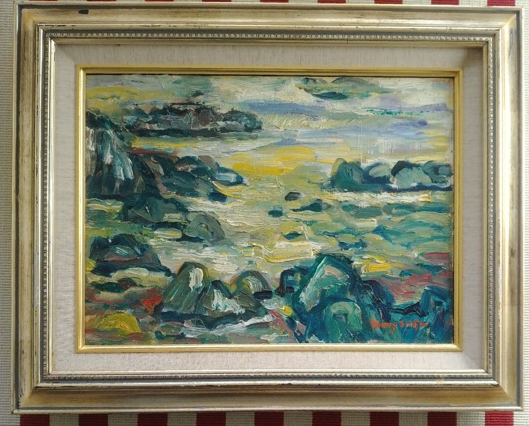 韓国著名画家の肉筆油彩画