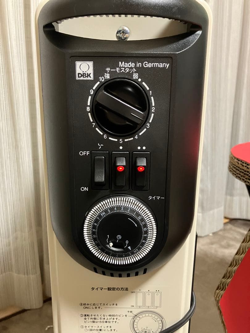 DBK セラミックヒーター付オイルヒーター　2021年製HEZC13/10JCH