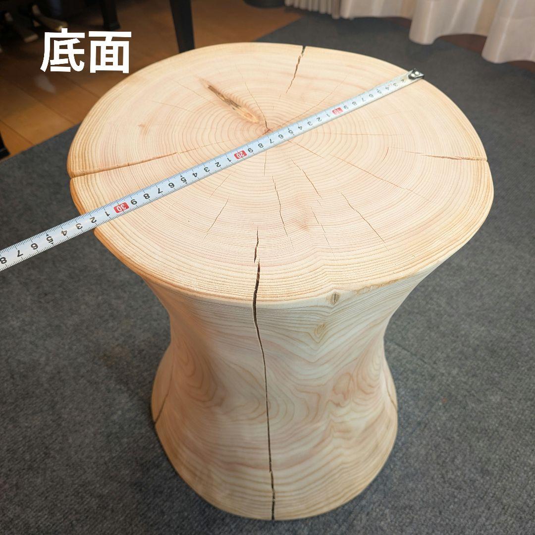 outdoorman　檜②　丸太　椅子　スツール　テーブル　高さ約40㎝