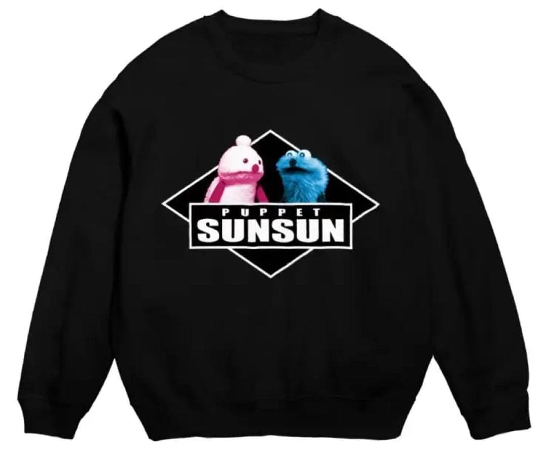 新品 パペットスンスン パーカー 黒 XL