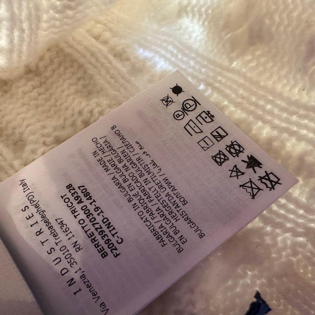 Moncler カシミア混　ニット帽　アイボリー ビーニー　モンクレール