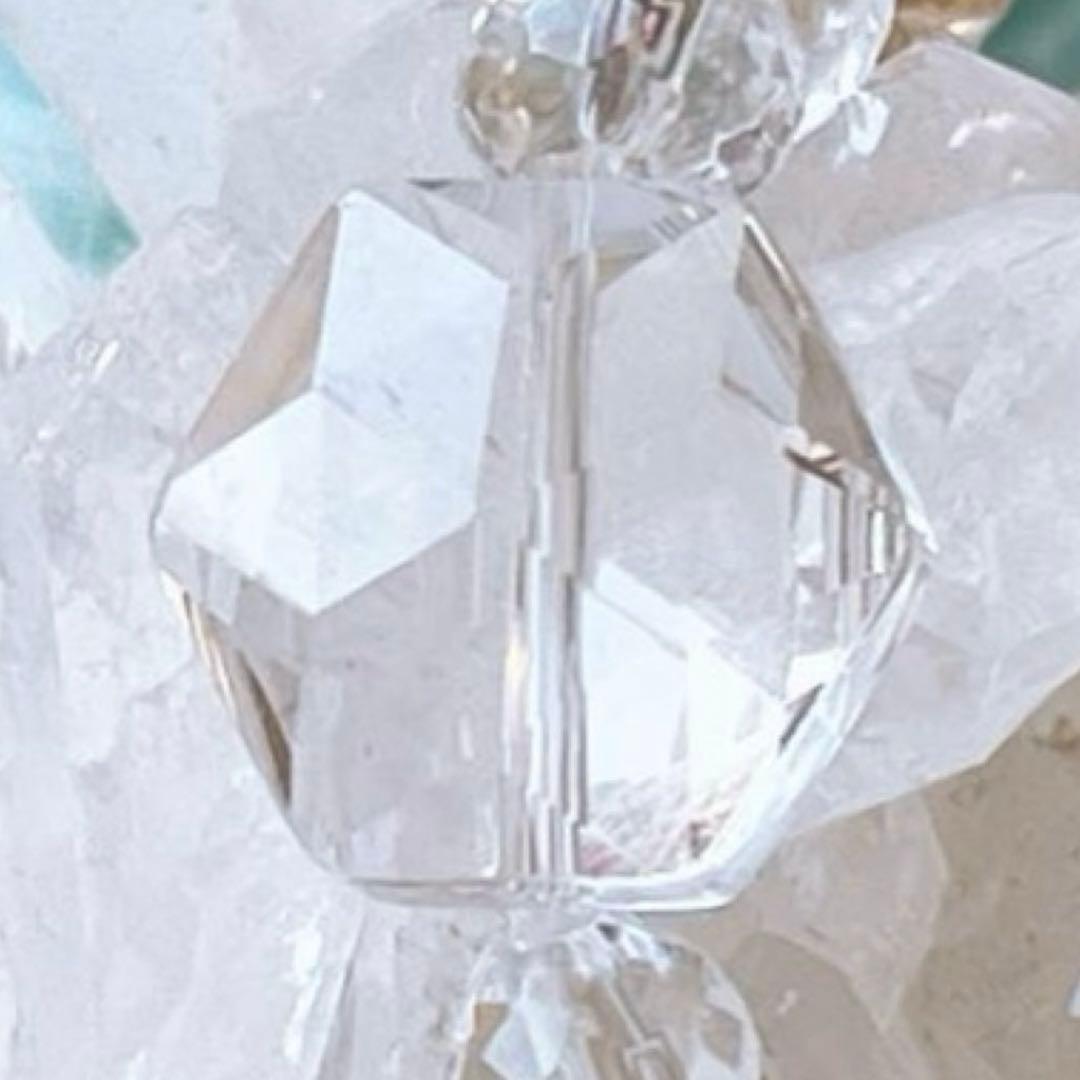 ラリマー 大玉18.3mm＆六芒星・ハート水晶キラキラ✧*。天然石ブレスレット