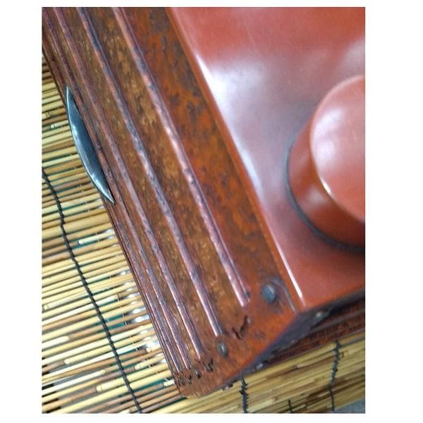 青木義清　静楽堂　共箱無し　緋銅/鎧胴