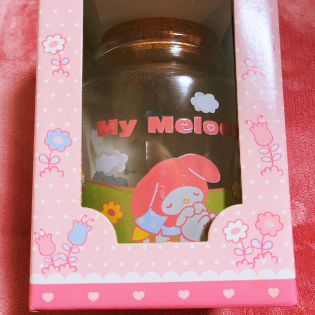希少レア　マイメロディ　フラットくん　キャニスター　ガラス容器　サンリオ