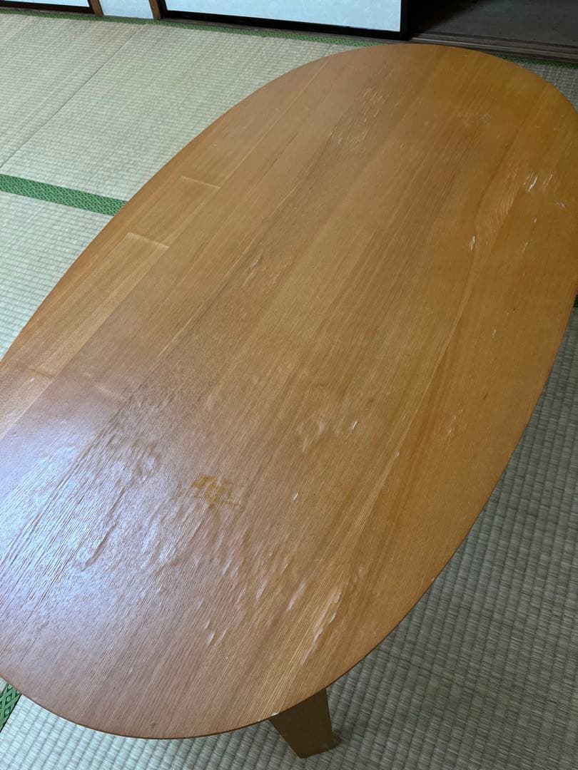 無印良品　楕円こたつテーブル　小　木製　MJ-KDFS1100/N