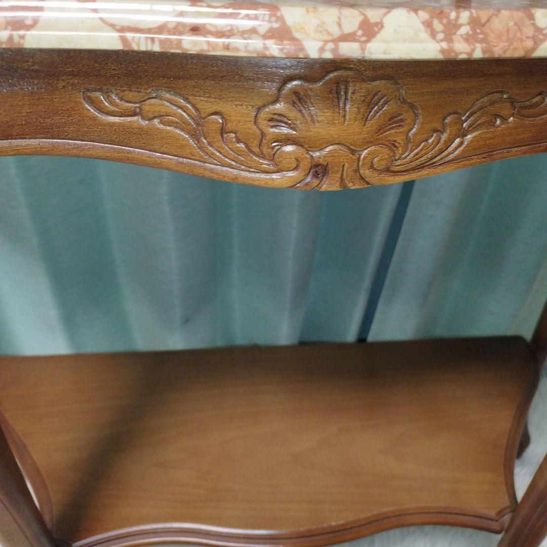 レトロ　イタリア製 猫脚　大理石 コンソール クラシック サイドテーブル