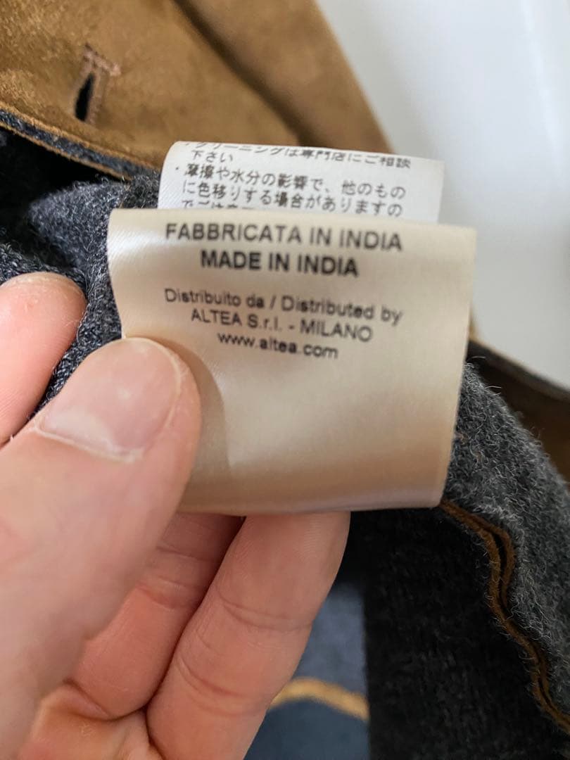 n*s様 20万 秋冬 アルテア スエード レザー ジャケット ブラウン 茶 最