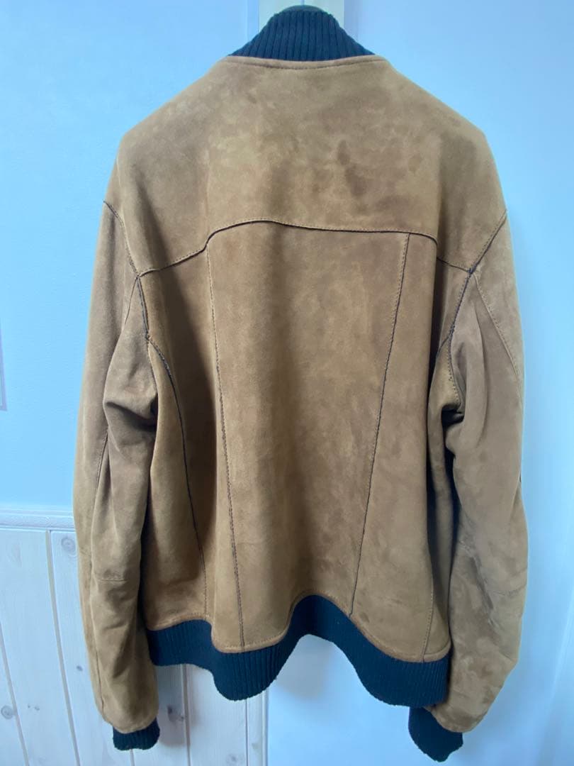 n*s様 20万 秋冬 アルテア スエード レザー ジャケット ブラウン 茶 最