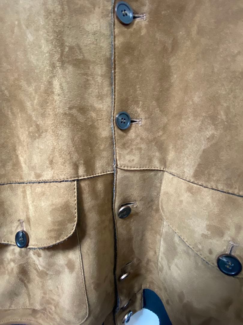 n*s様 20万 秋冬 アルテア スエード レザー ジャケット ブラウン 茶 最