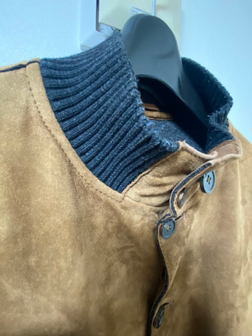 n*s様 20万 秋冬 アルテア スエード レザー ジャケット ブラウン 茶 最