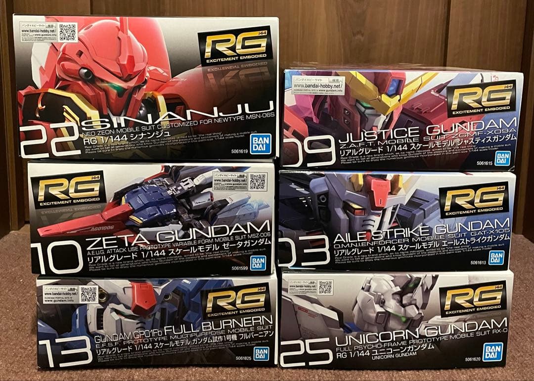 RG 1/144 ガンプラコレクション 6点セット
