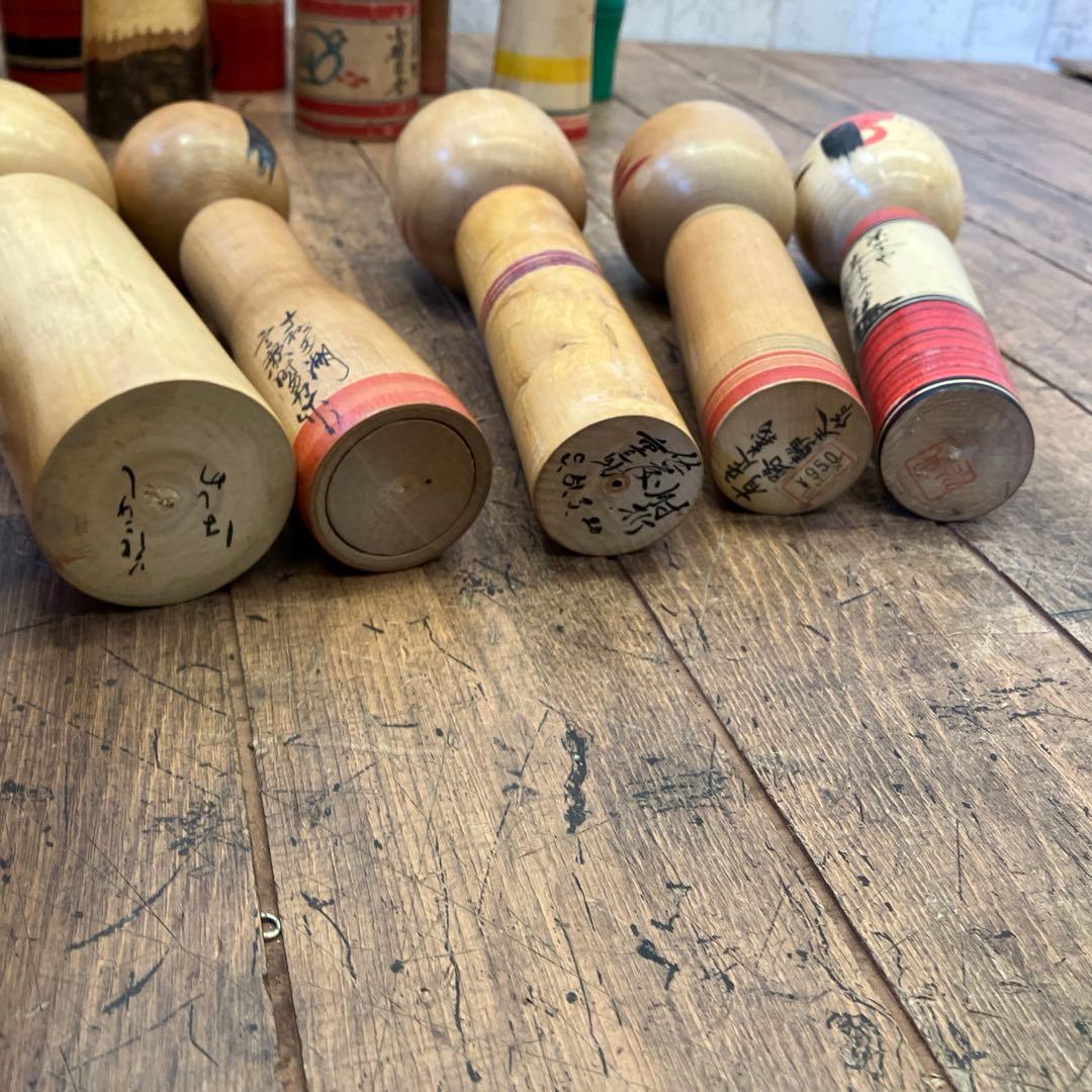 昭和レトロ こけし 小芥子 20体セット セット売り まとめ売り 木製 郷土人形