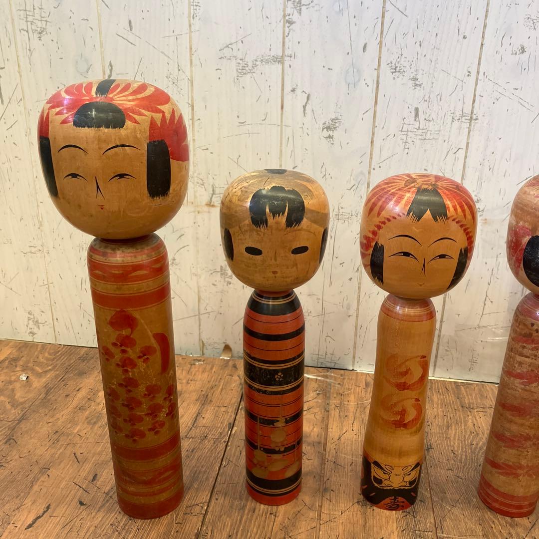 昭和レトロ こけし 小芥子 20体セット セット売り まとめ売り 木製 郷土人形
