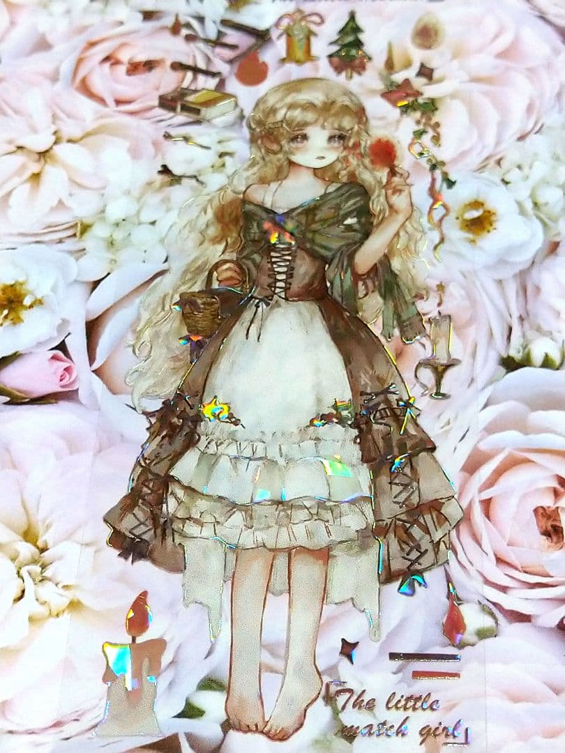 ✩再販✩J392＃童話梦境(贝壳光)切り売り海外人物マステ女の子