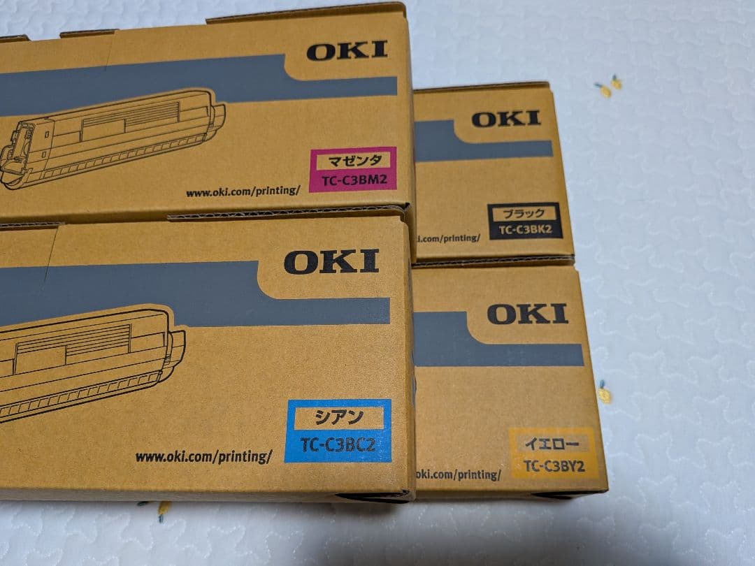 【純正】OKI トナーカートリッジ ４本