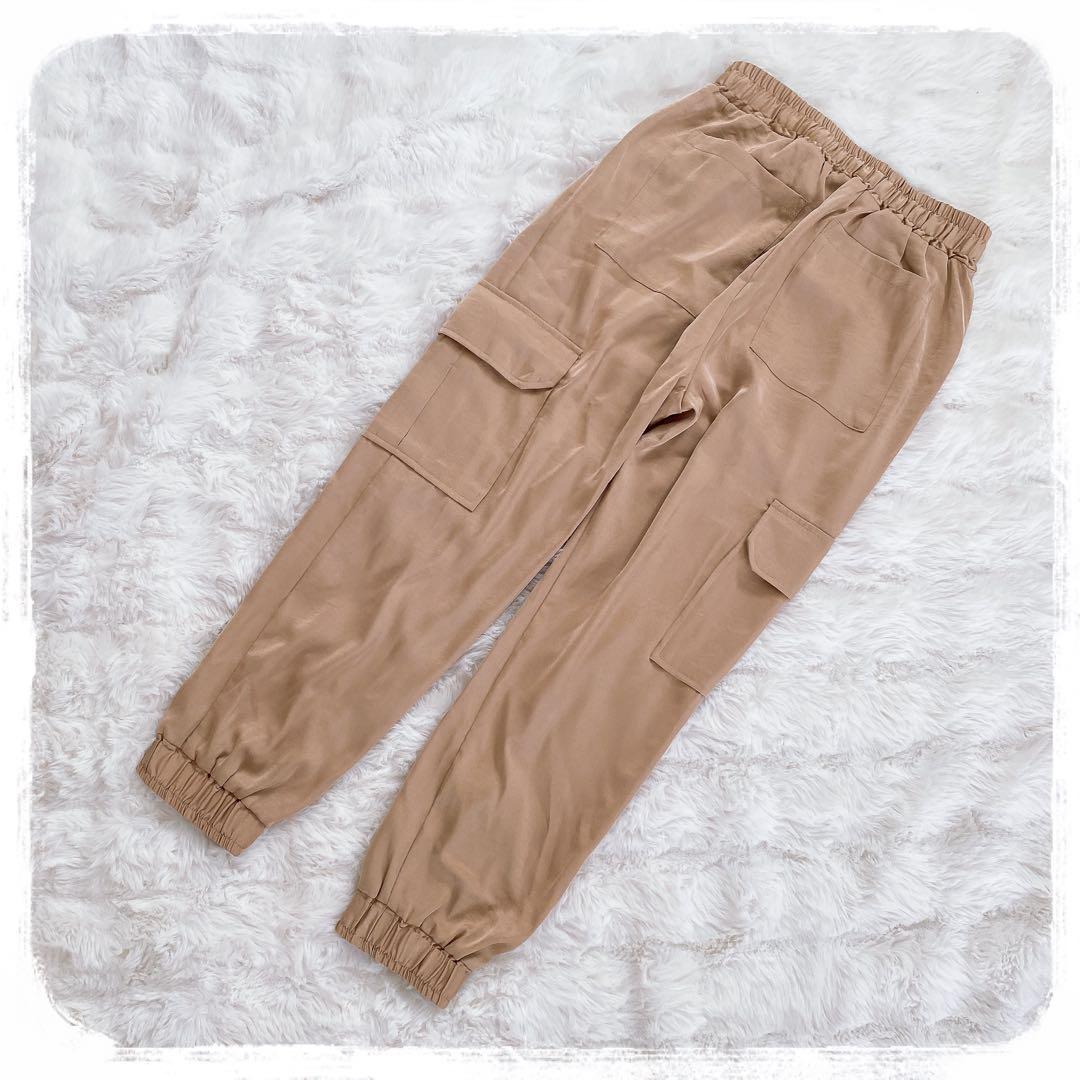 未使用タグ付き SUGAR ROSE サテンカーゴパンツ シュガーローズ フリー