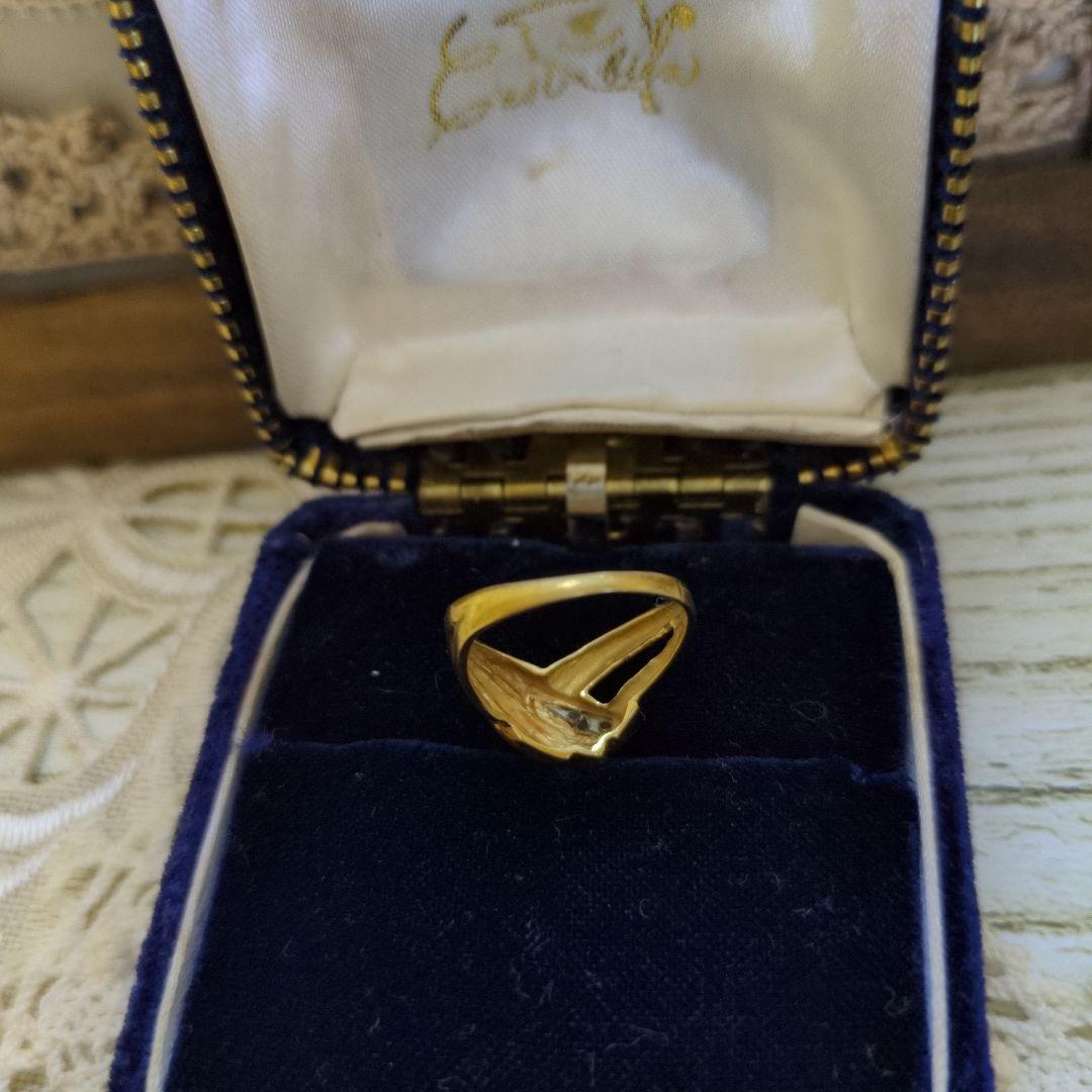 モ*ャ様 ヴィンテージ✾ゴールド ツイストデザイン リング