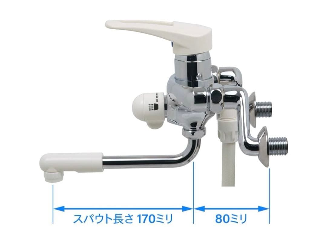 蛇口カクダイ KAKUDAI 143-008 シャワーレバー混合栓