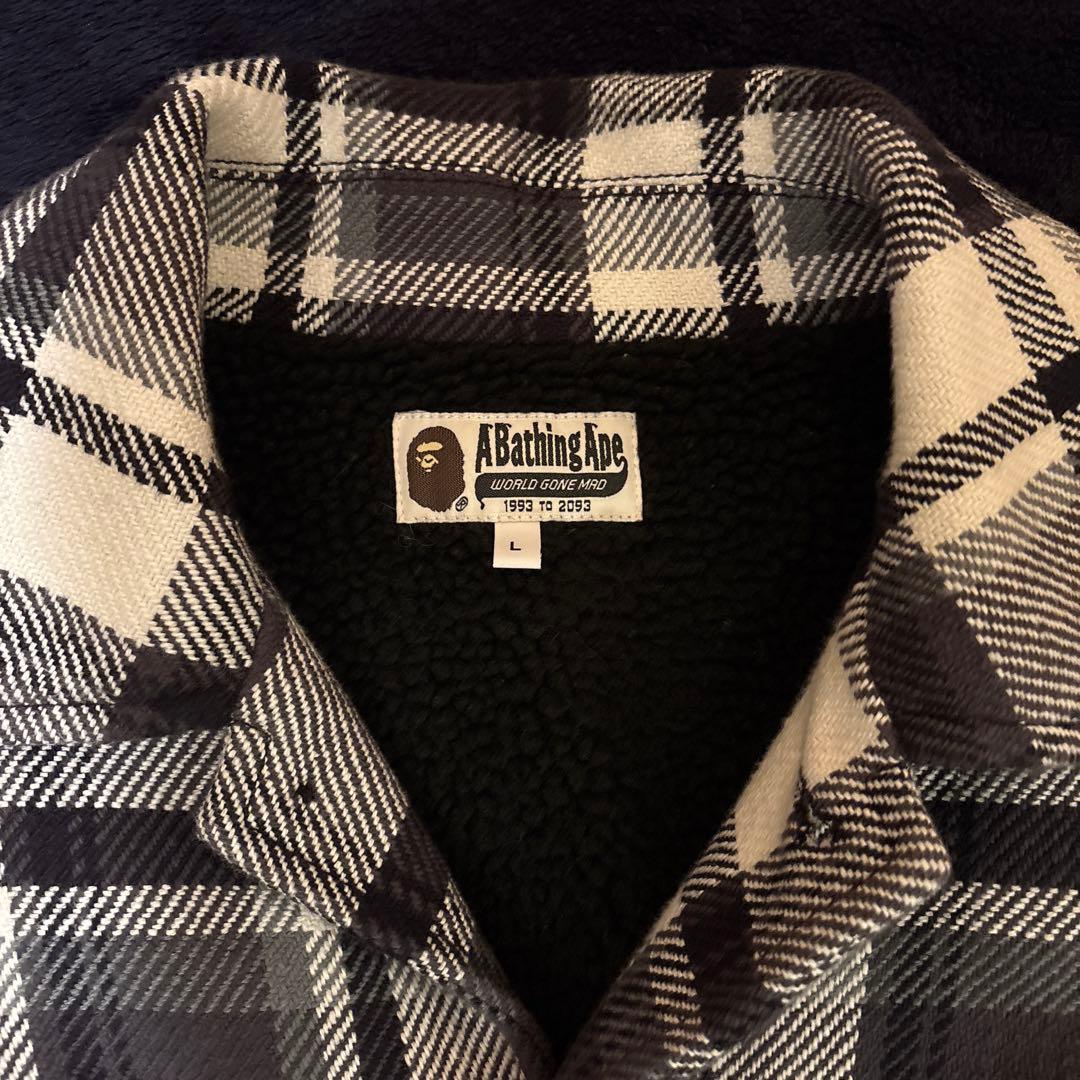A BATHING APE CPOジャケットエイプ チェック　キムタク