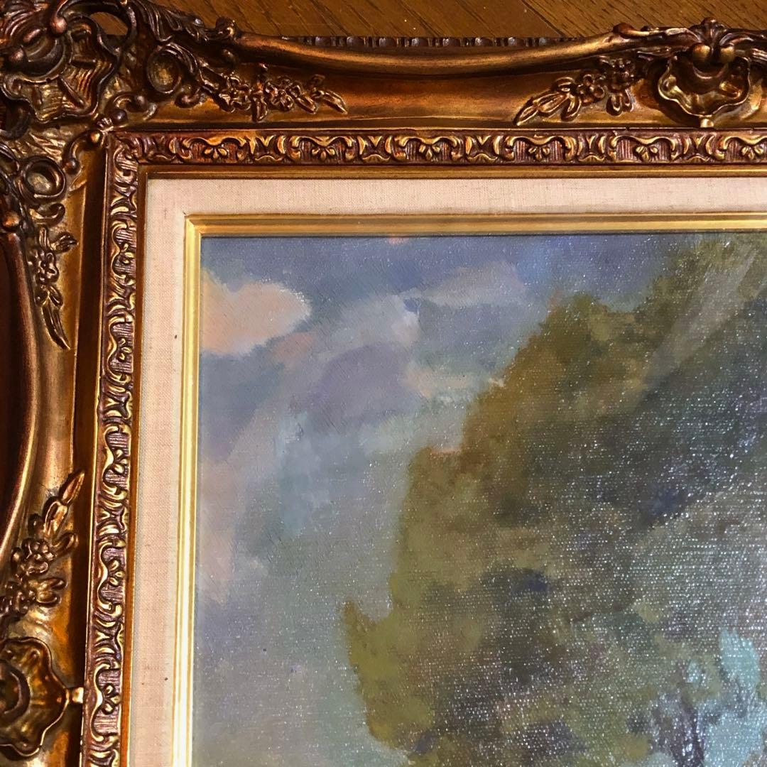 現代ソビエト絵画　村のはずれ　チホミロワ