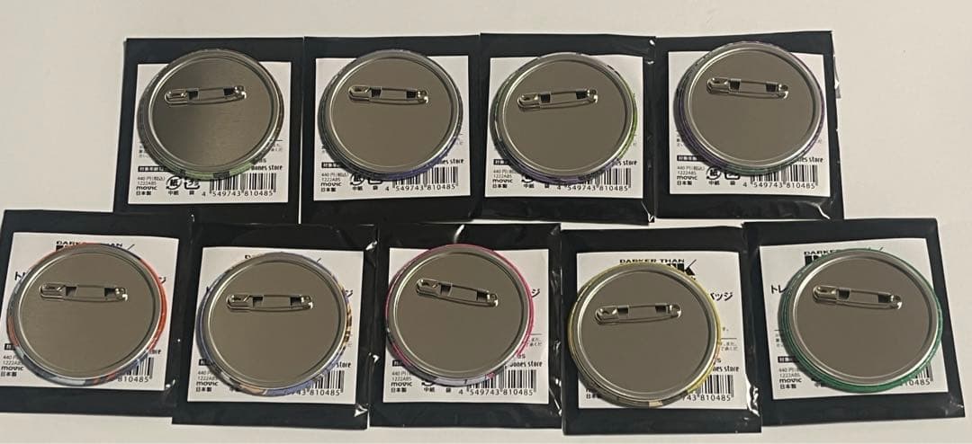 DARKER THAN BLACK 缶バッジ 8種まとめ売り