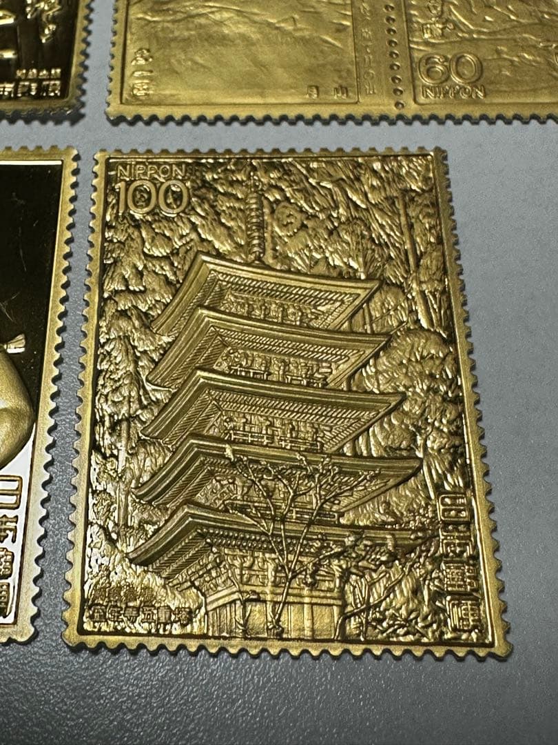 ま*ゆ様 希少　松本徽章工業　金属工芸品 プレート型 純金張 貴重 日本の老舗