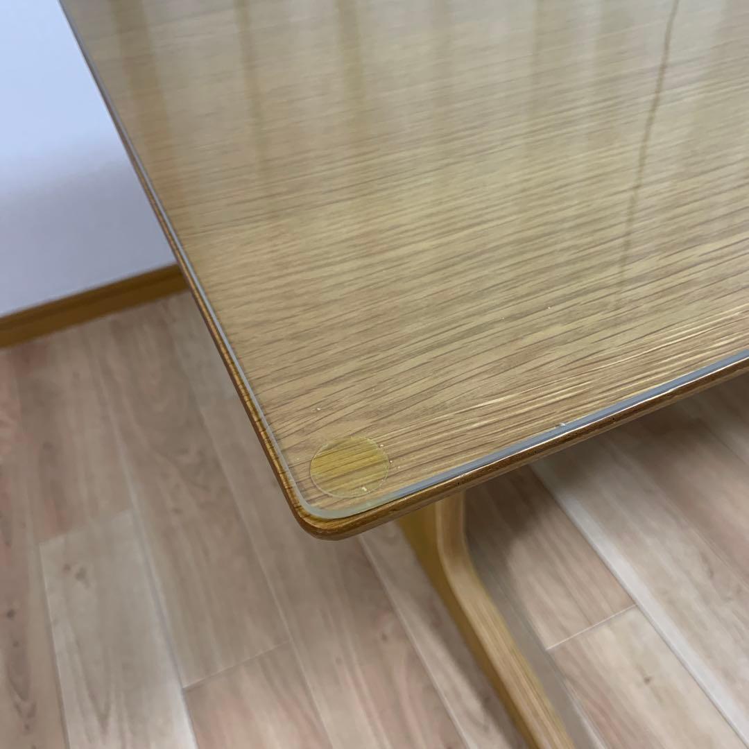 無印良品 リビングでもダイニングでもつかえるテーブル・２・オーク材 マット付き