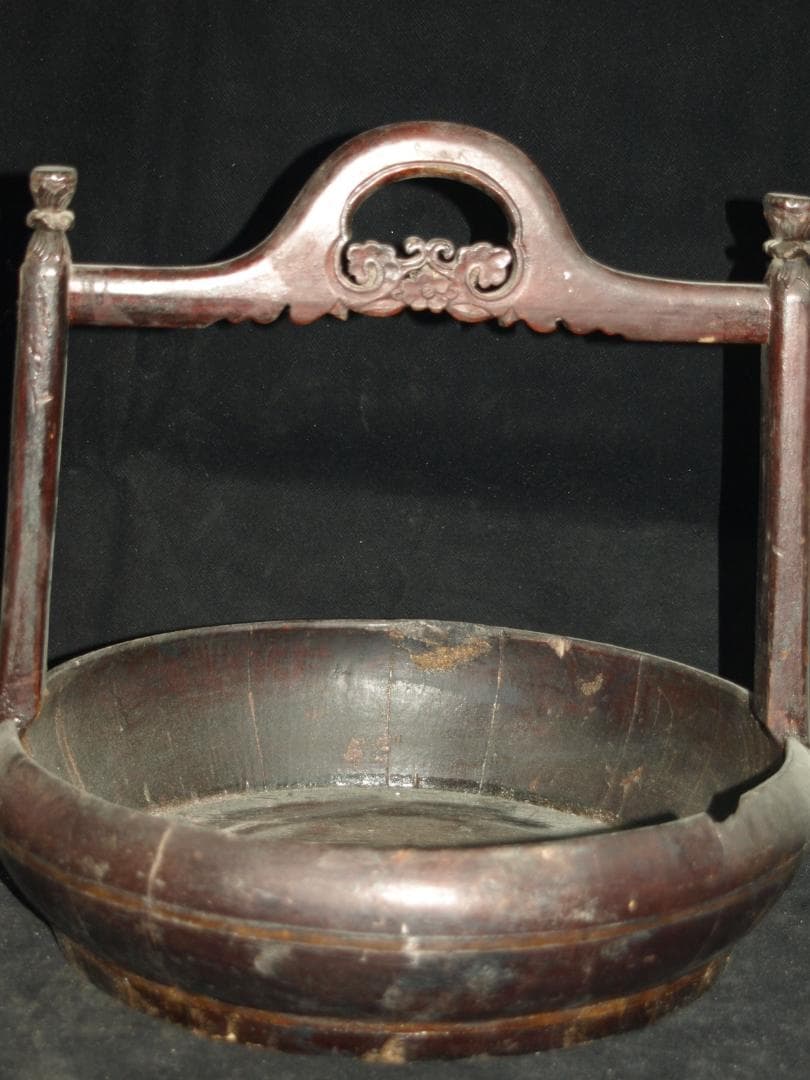 民間仕入れ品　中国清時代家具　籠※激安骨董品<BR> J1559A14-2