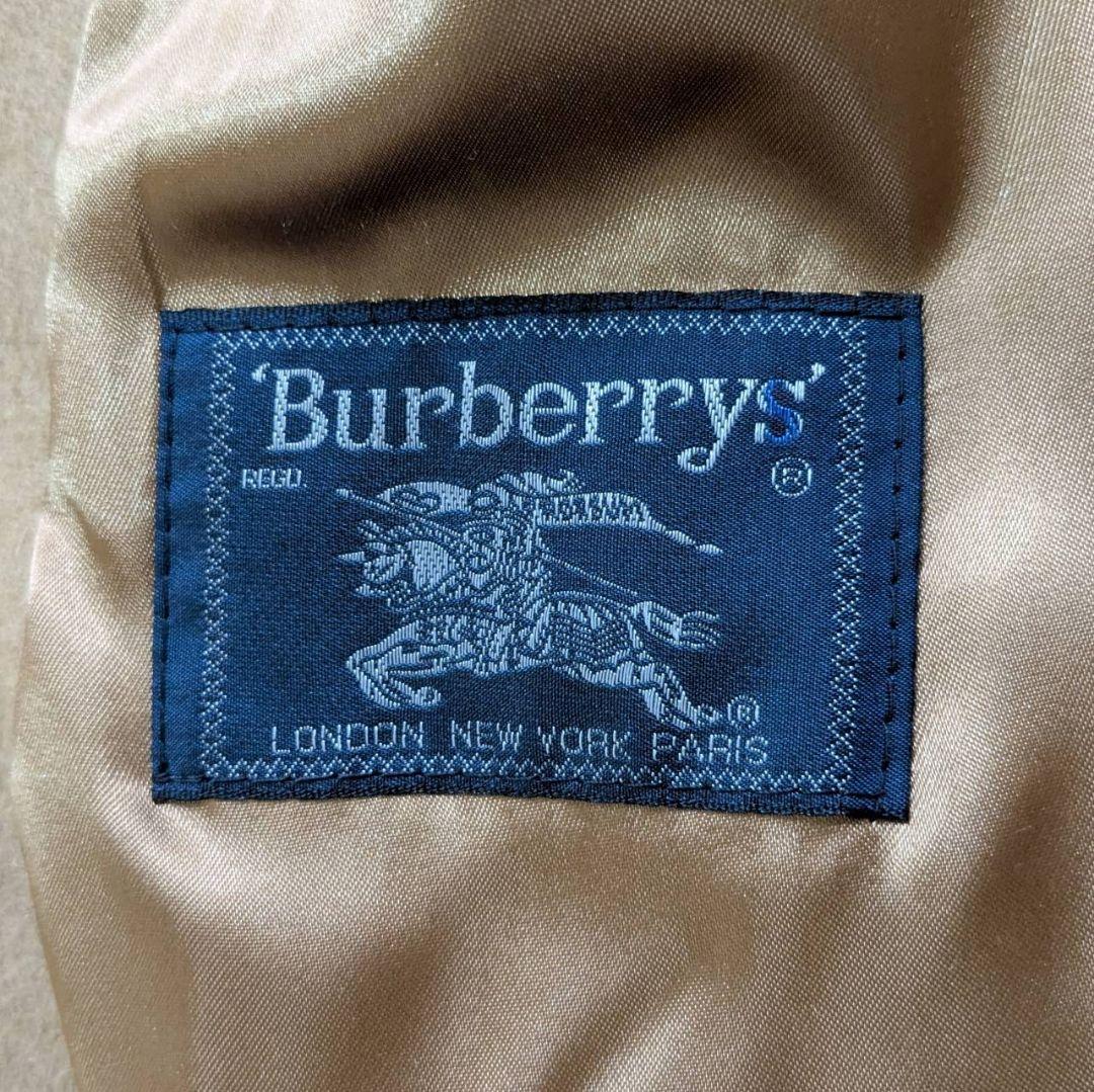 バーバリー チェスターコート キャメル100% ダブル ベルト ベージュ L