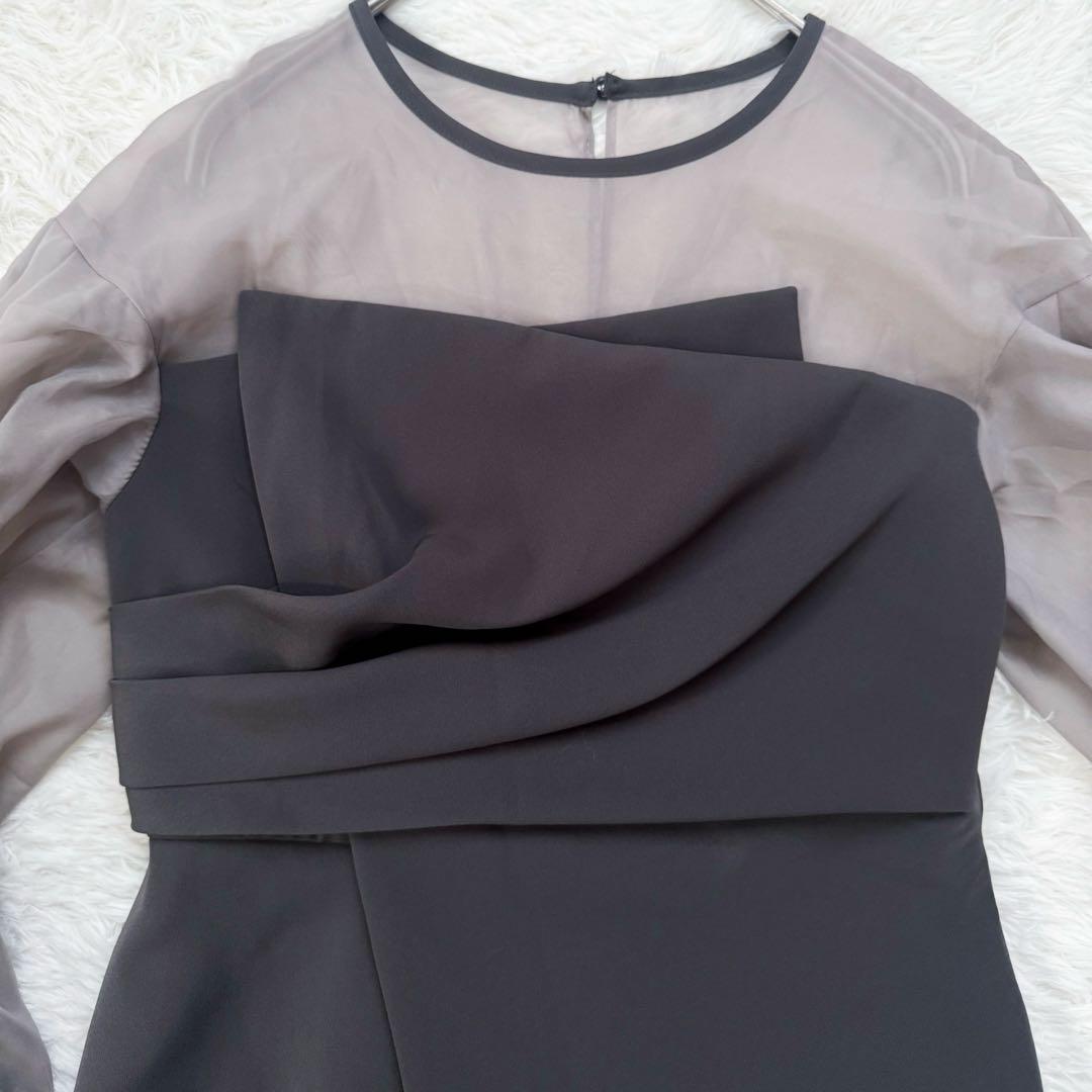 タグ付✨ ANDRESD キャンディスリーブ ビスチェ ワンピース オーガンジー