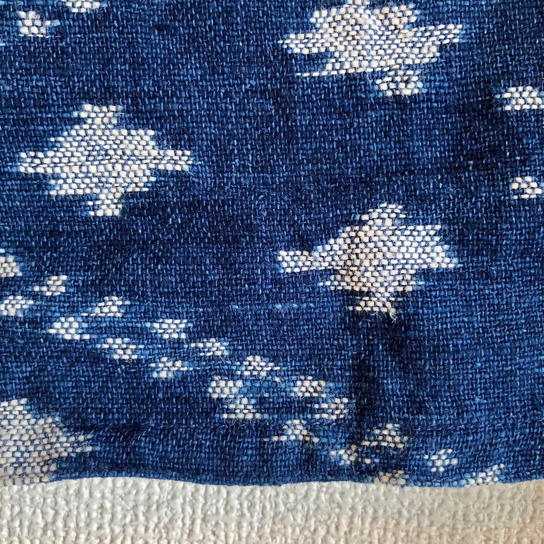 sorairo★うさとの服 藍染風・ヘンプ混 イカパンツ／巻きスカート風