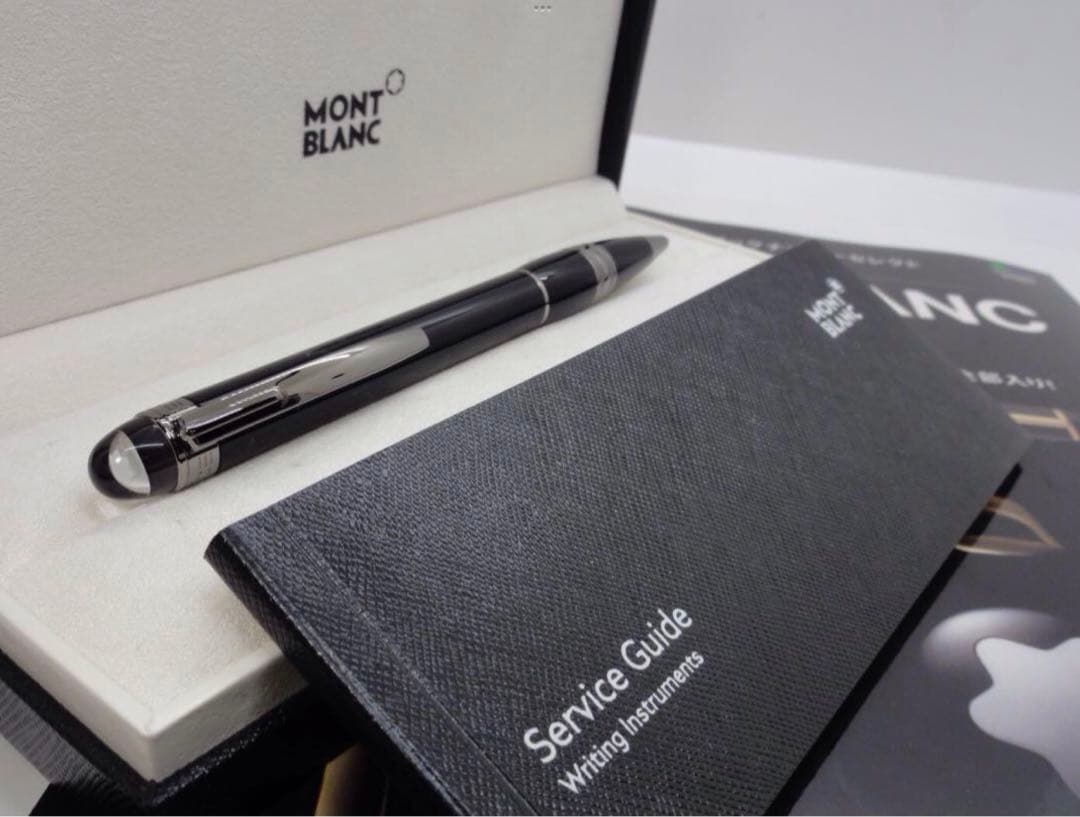 モンブラン　★完売のスターウォーカー極上逸品！★ミッドナイトブラック・ボールペン