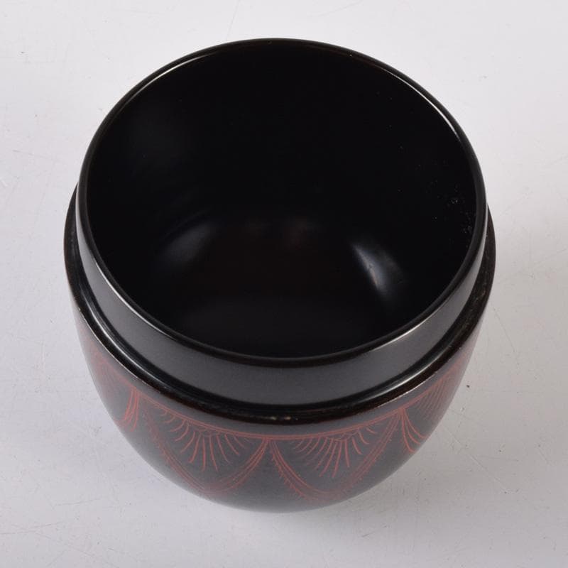 茶道具　蒟醤塗　キンマ塗　棗　合わせ箱　V　7382