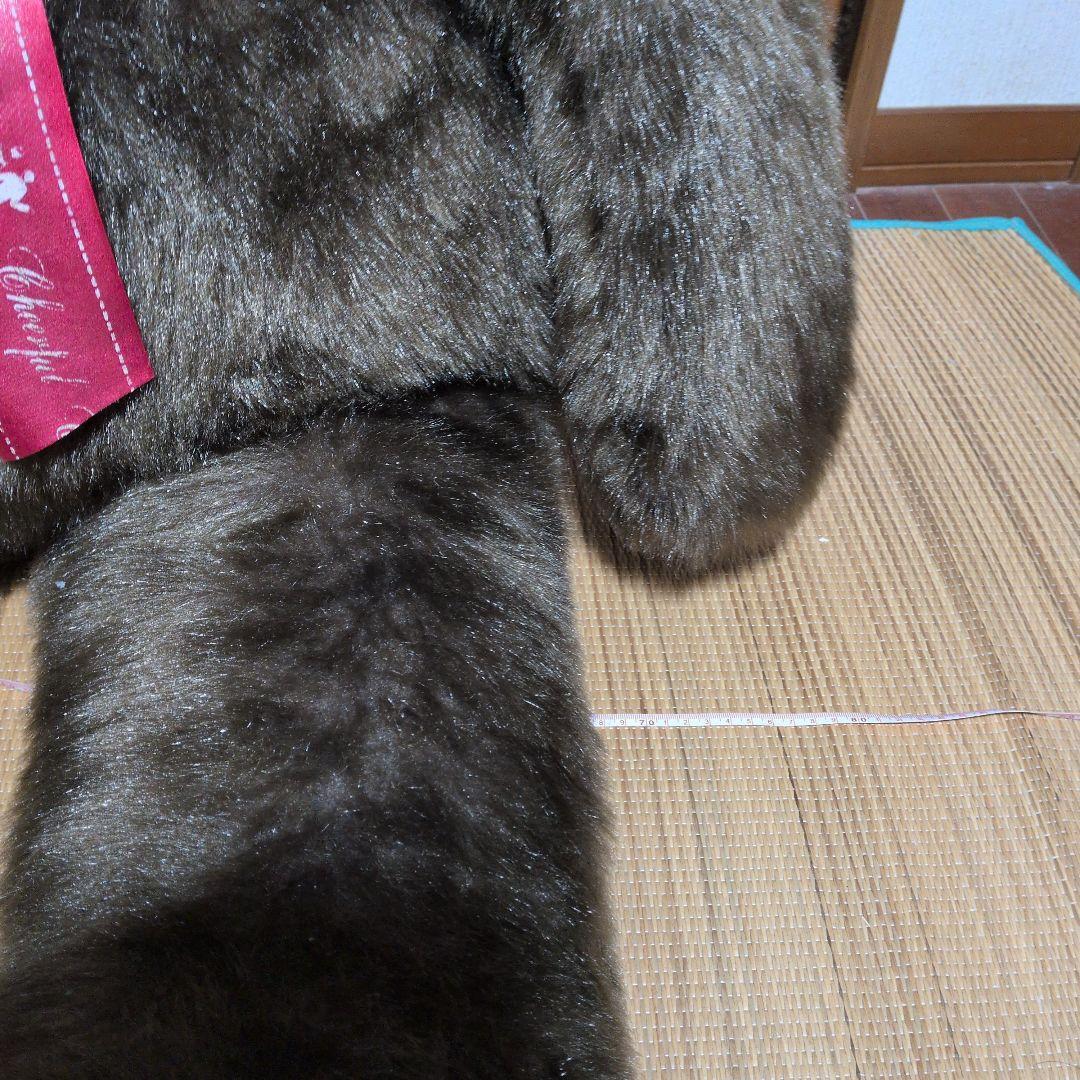 茶色の大きなぬいぐるみ 約70cm×80